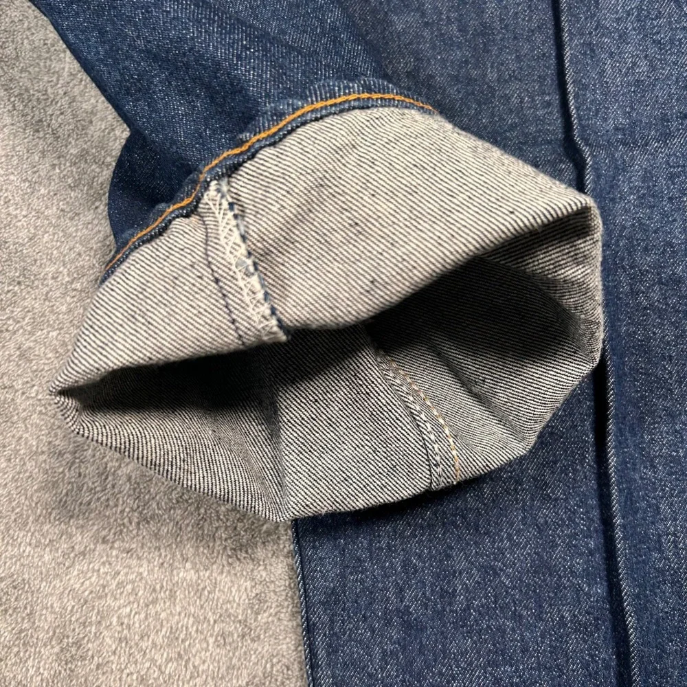 NWOT VTG Levi's 505 80's 0217 Raw Rigid Denim Jeans 42x34 Made in USA Blank Tab